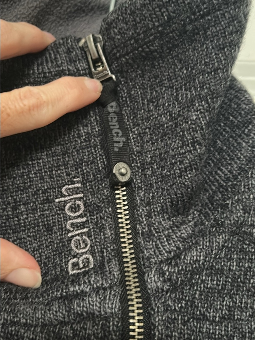 Bench Women’s Dark Charcoal Zip-Up Sweater